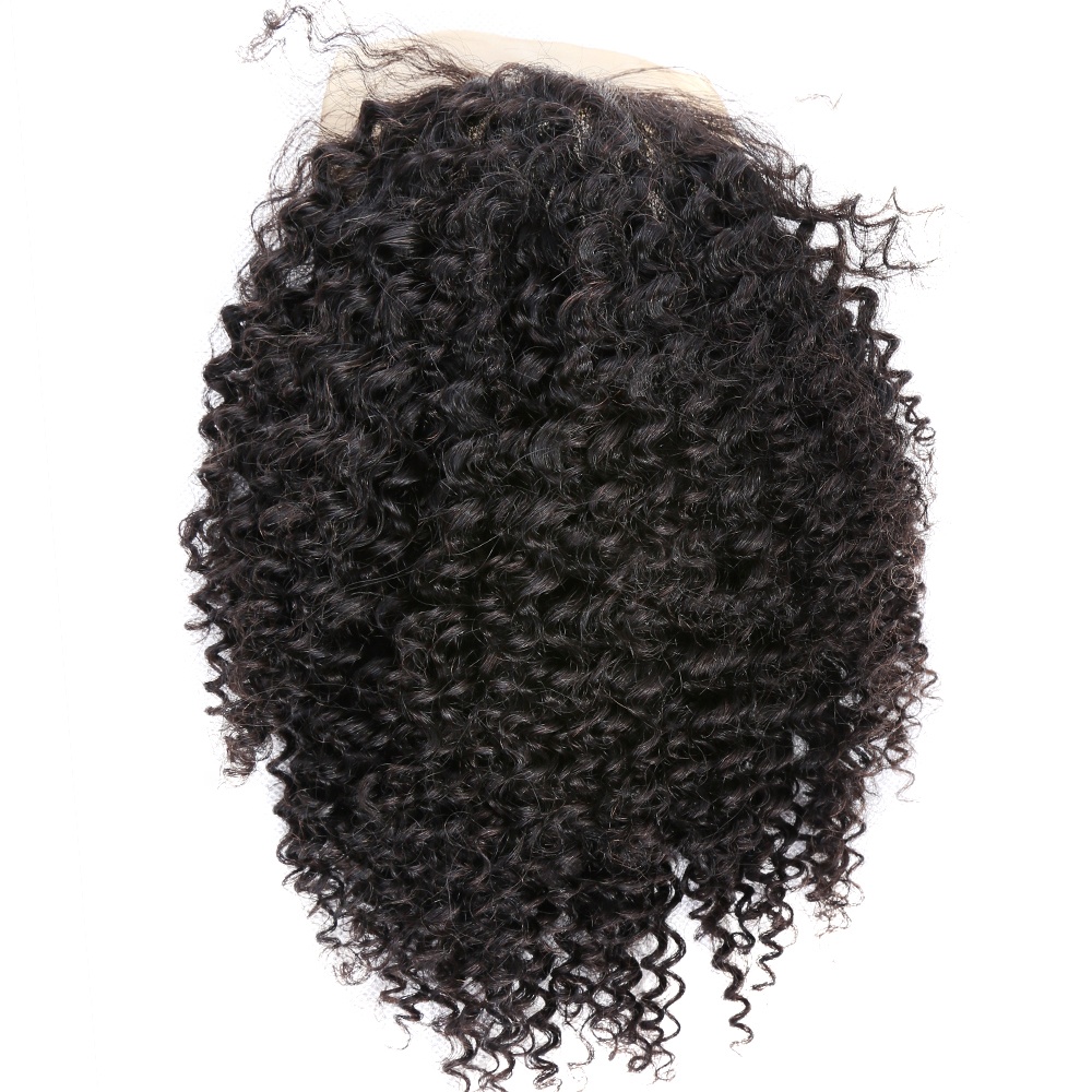 Premier Short Indian Human Hair Afro Kinky Toupee For Black Men