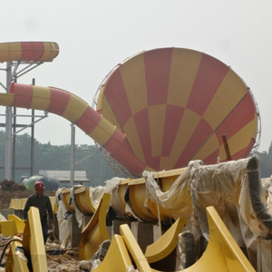 Tuyau D'acier de fiber de verre <span class=keywords><strong>Grand</strong></span> Cyclone Glissière D'eau/Extérieur Adulte Toboggans Équipement - Product Image 1