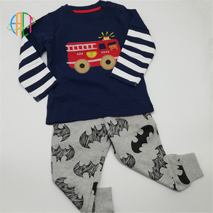 100% algodón <span class=keywords><strong>Boutique</strong></span> ropa de tela suave y diseño lindo niños deporte ropa de niño conjunto de ropa - Product Image 2