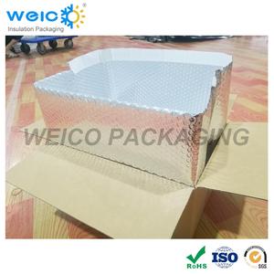 Industrielle Aluminiumfolie Thermisch Isolierte Box-Auskleidung für Gefrorene Kaltspeisen-Versand - Product Image 2