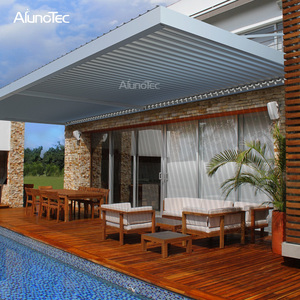 Pergola de dinde en gros en aluminium de grande taille sur la terrasse avec des persiennes ajustables - Product Image 4