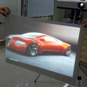 1.52x2m Rear and front holographic transparent rear projection film for window glass