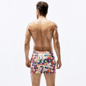 Commercio all'ingrosso A Buon Mercato Costumi Da Bagno Costumi Da Bagno Degli Uomini Stampato Mens Dei Bicchierini del Bordo 100% Poliestere Uomo Costumi Da Bagno Short Private Label di Marca - Product Image 6