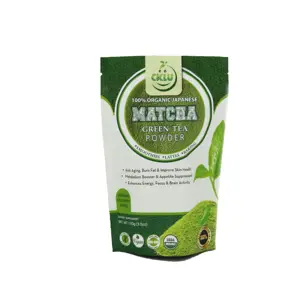 custom printed matte foil individually wrapped tea packing pouch bag