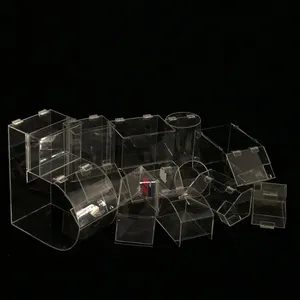 customizes transparent acrylic boxes of various sizes for use in confectionery bulk food display stands supermarket shelves