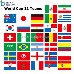 Banderines de equipos de fútbol, bandera internacional de 32 equipos - Product Image 3