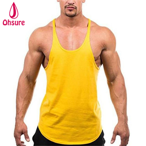 Venta al por mayor Gimnasio Entrenamiento Muscle Singlets Mens Tank Tops Algodón Stringer Culturismo - Product Image 4