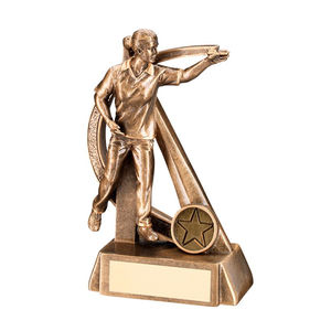 Trofeo <span class=keywords><strong>de</strong></span> Superhéroe <span class=keywords><strong>de</strong></span> Resina Dorada Antigua en Venta - Product Image 3