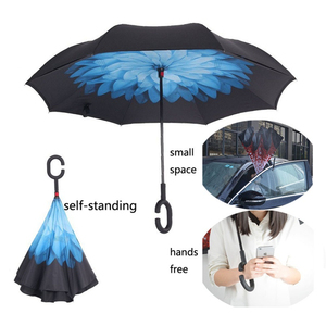 Coupe-vent Pliant Inverse À <span class=keywords><strong>L</strong></span>'envers à <span class=keywords><strong>l</strong></span>'envers Parapluie Inversé de Double Couche - Product Image 1