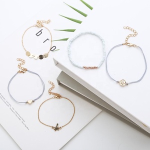 Personalizado de perla Corazón de <span class=keywords><strong>palma</strong></span> de coco cinco piezas pulseras - Product Image 4