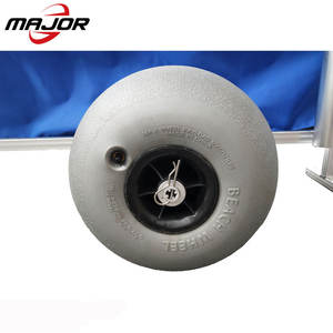 12 Inch Balloon Tire Alloy <strong>Fishing</strong> Beach Trolley Kayak Cart Sand <strong>Wheelbarrow</strong> - Product Image 5