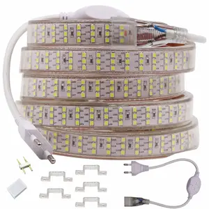 276 נוריות/m SMD 2835 220V LED רצועת זרק שורה גמיש עמיד למים LED קלטת אור