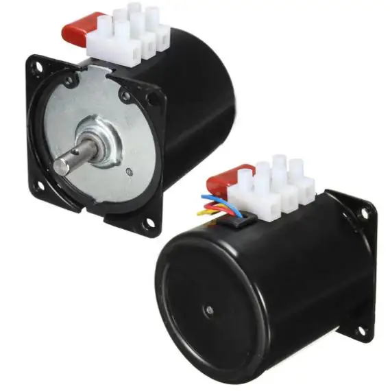 Motor síncrono de 110V, 220V, 14W, CA, 30RPM/min, velocidad de engranaje lento, Motor giratorio Reversible TY60