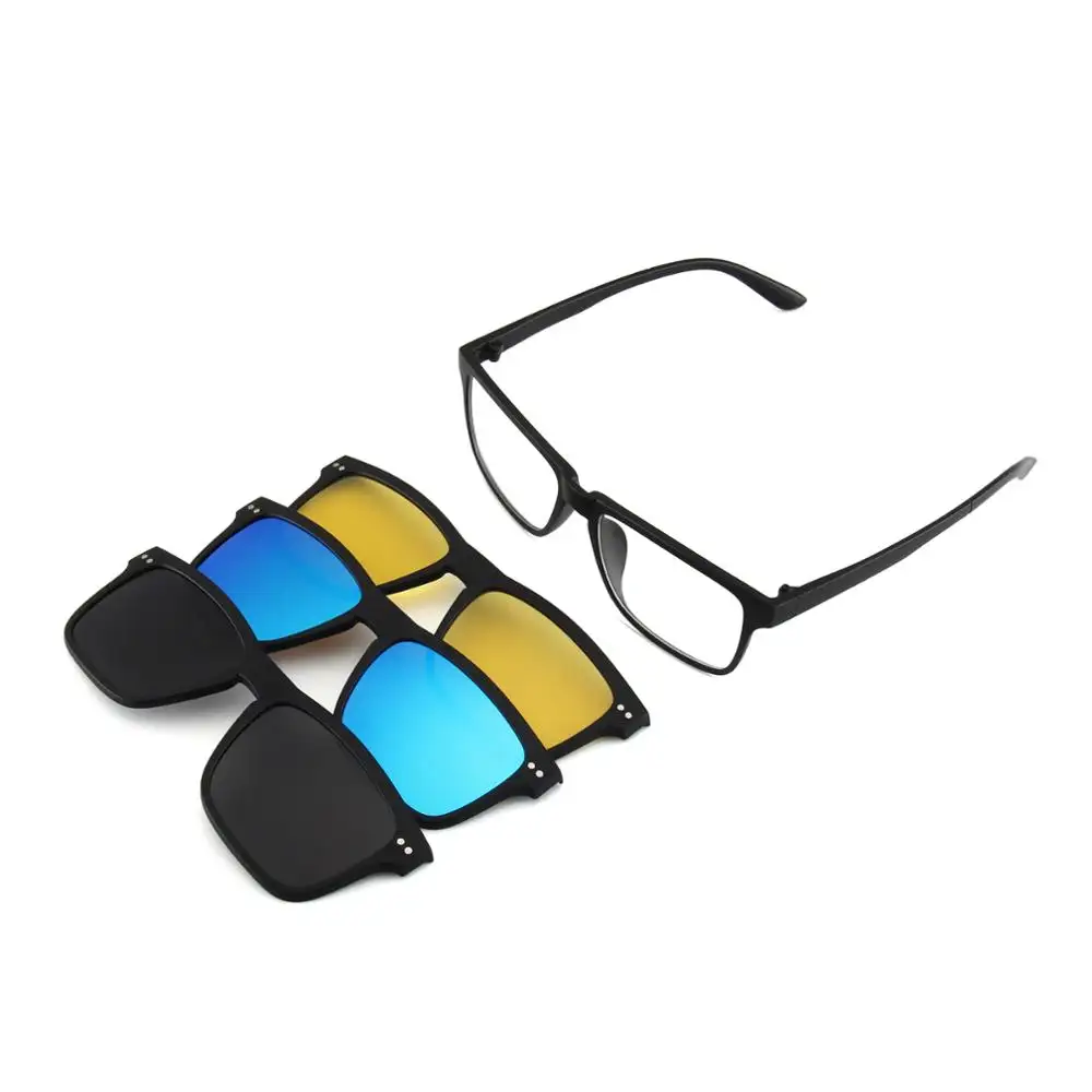 2019新しいサングラスコンビネーションセット偏光レンズ人生の選択肢を持つ各家族のためのさまざまな選択肢