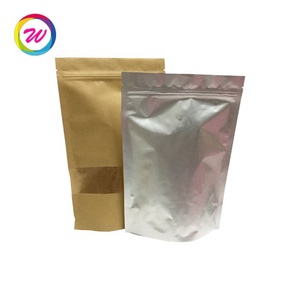 Tailles variées Stand up Front Window Craft Paper Packing Pouch Zipper Top - Product Image 5
