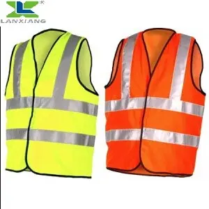 Chất Lượng Cao 100% Polyester Vải Tricot Tùy Chỉnh An Toàn Phản Quang Vest Class 2