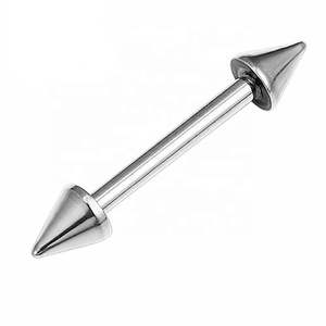 Joyería para el cuerpo de titanio G23, piercing de cono con pesas rectas con rosca externa para niños para fiesta de boda o regalo - Product Image 1