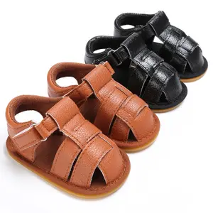 Hao Baby Snelle Verzending 0-1 Jaar Oude Kind Jongen Baby Zachte Zool Lederen Sandalen Schoenen