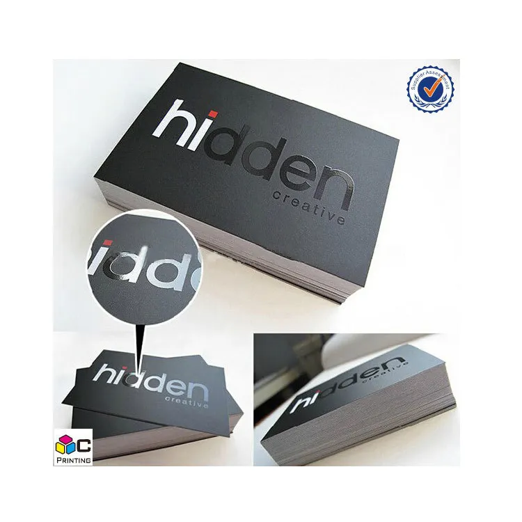 High Quality Inexpensive Custom Black Business Card Printing