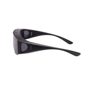Mens महिला Wraparound काले चश्मे Polarized मत्स्य पालन ड्राइविंग चश्मा कस्टम लोगो और चश्मा मामले फ्लिप अप पर फिट के साथ धूप का चश्मा