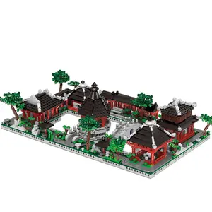 8 in 1 Suzhou Traditionelle Garten Bausteine 2479pcs Xingbao 01110 Chinesischen Architektur Suzhou Gärten Ziegel für Erwachsene Spielzeug