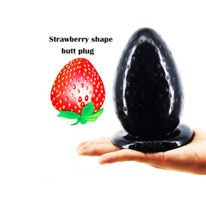 FAAK Consolador con Forma <span class=keywords><strong>de</strong></span> Fruta <span class=keywords><strong>de</strong></span> <span class=keywords><strong>Fresa</strong></span> <span class=keywords><strong>de</strong></span> 12.5cm*7.5cm, Tapón Anal, Juguetes Sexuales - Product Image 3