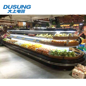 Venta al por menor de congelador para supermercado semi-vertical <span class=keywords><strong>isla</strong></span> redonda - Product Image 1