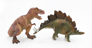 Set de Figuras de Dinosaurios de Plástico de 9 Pulgadas, T-rex y <span class=keywords><strong>Estegosaurio</strong></span> Huecos, Juguete para Niños - Product Image 4