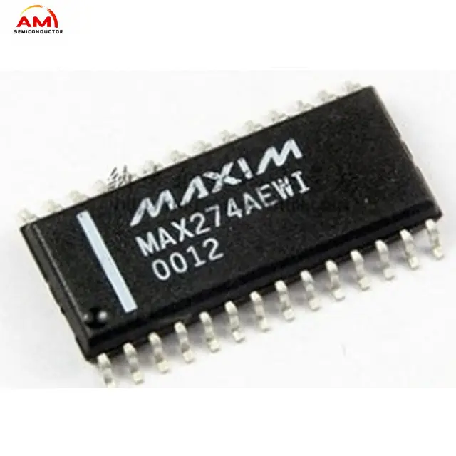 Chip IC MAX274AEWI Single terus menerus waktu rendah Pass/Band melewati pesanan ke-8 150kHz 28Pin Filter aktif 2024