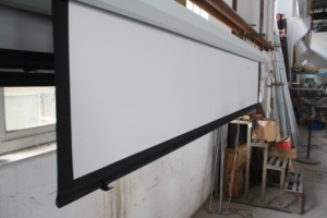 180 pouce 16:9 motorisé glisser vers le bas automatique télécommande <span class=keywords><strong>home</strong></span> cinéma mat <span class=keywords><strong>blanc</strong></span> mur écran de projection de montage - Product Image 4