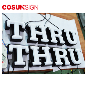 Letras Luminosas 3D Grandes del Alfabeto Inglés, de Plástico Acrílico Transparente, de Aluminio y Espuma de Poliestireno - Product Image 5