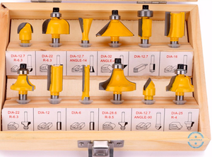 Kits003 12pcs thiết lập 1/4 ''shank tungsten <span class=keywords><strong>carbide</strong></span> tip Cutter TCT chế biến gỗ gỗ <span class=keywords><strong>Router</strong></span> <span class=keywords><strong>bit</strong></span> cho gỗ - Product Image 3