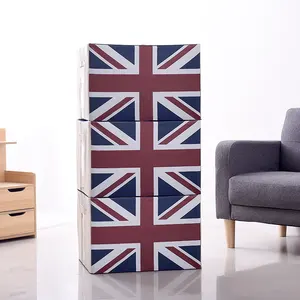 2023，新分类大尺寸印刷国旗可折叠储物盒