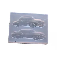 Yiwu bobao 2 adet 3D yenilik vintage klasik araba şekli silikon DIY kazak kolye kolye AB UV tutkal döküm epoksi reçine kalıpları