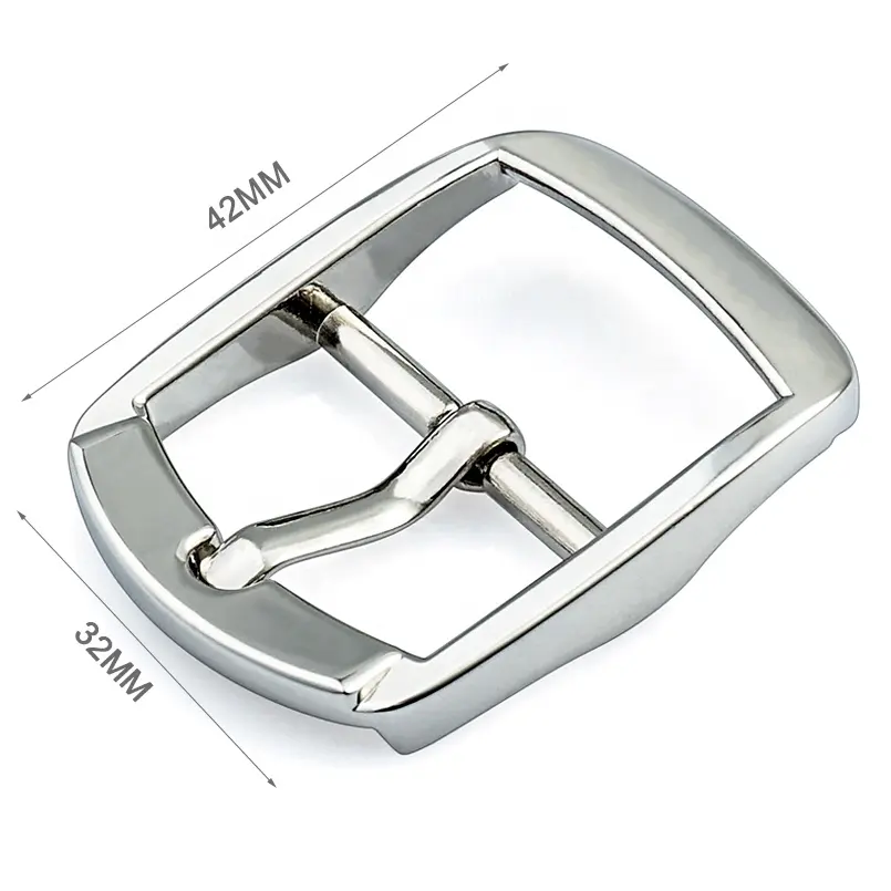 Toptan çanta donanım aksesuarları ayarlayıcı Metal Pin toka, özel çinko alaşım nikel Pin Metal toka