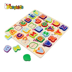 Top Vendita Educativi Abc di <span class=keywords><strong>Legno</strong></span> Lettera Animale di <span class=keywords><strong>Puzzle</strong></span> per I Bambini W14B113 - Product Image 6