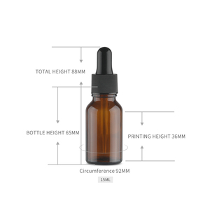 <span class=keywords><strong>0</strong></span>,5 oz 1 oz ámbar vacía vitamina C + E ácido ferúlico suero de botella de cuentagotas de vidrio - Product Image 3