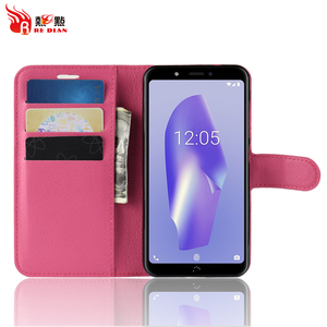 REDIAN en cuir flip cas pour BQ aquaris C, couverture pour BQ cas en cuir portefeuille cas avec béquille - Product Image 1