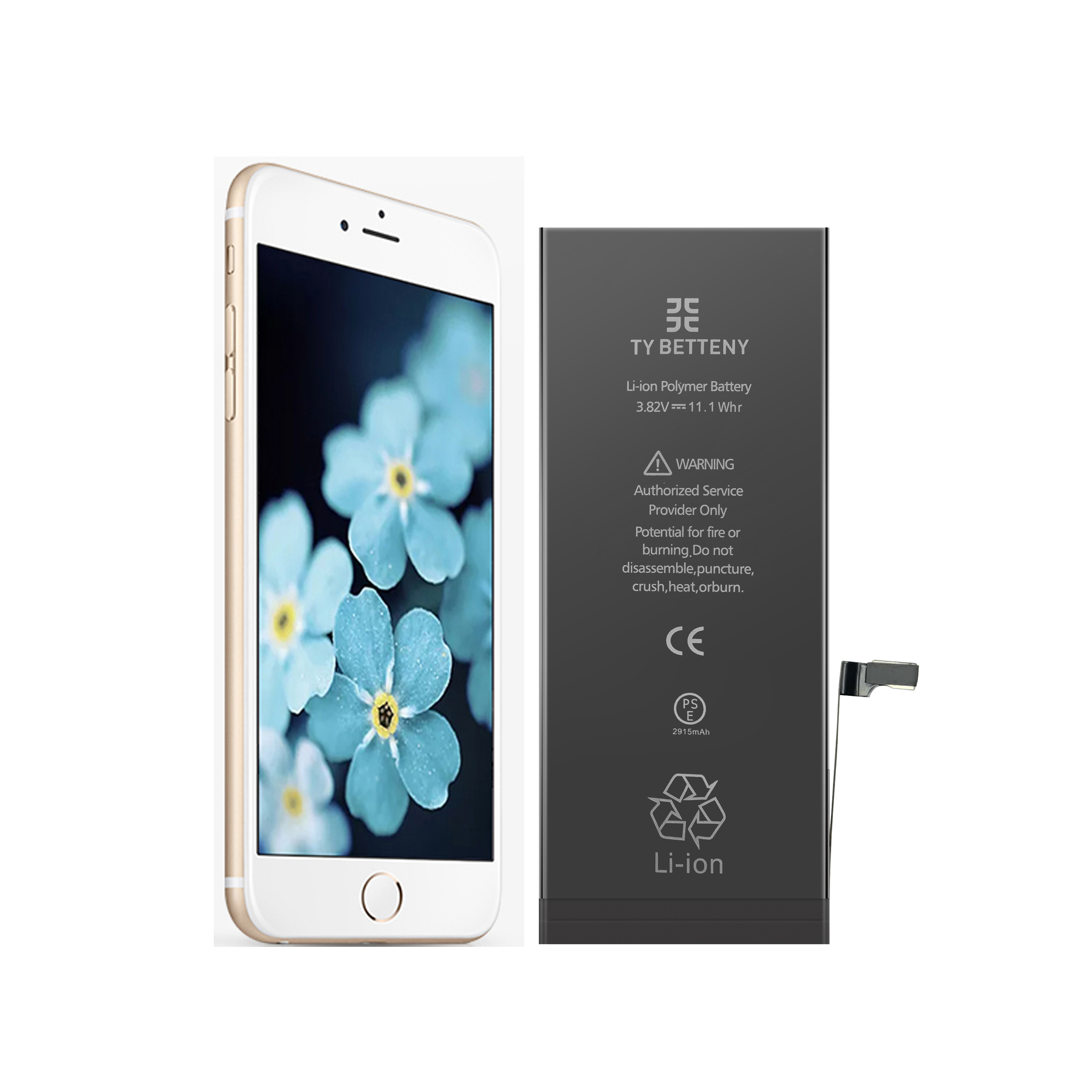 Сменный литий-ионный аккумулятор для iphone 6 P, 2915 мАч