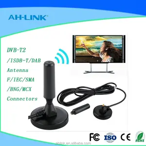 Fabrik Preis Magnetic Basierend VHF/UHF Außen Digitale DVBT2 DVB-T Antenne Mit F & IEC Stecker RG58 Kabel