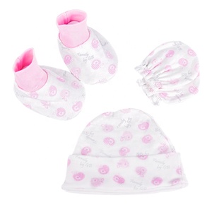 3 pezzi Set Comodo Cute Modello Del Fumetto Appena Nato Protezione Del Bambino Set Con <span class=keywords><strong>Maglia</strong></span> Scarpette da <span class=keywords><strong>Neonato</strong></span> - Product Image 6