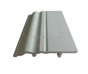 Baru Dilaminasi WPC Dinding Skirting/Pvc Klip/WPC Papan Skirting