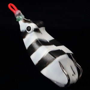 Appât souple pour <span class=keywords><strong>la</strong></span> pêche, <span class=keywords><strong>grenouille</strong></span> anti-morsure, 60 mm, 14 g, leurres de pêche, yeux 3D, appât crankbait, wobblers, isca popper, pesca buzzbait - Product Image 4