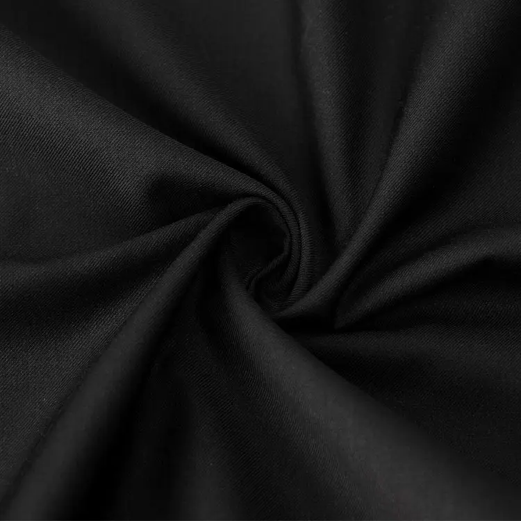 Hohe qualität dünne twill polyester rayon dunkelgrau stoff für sommer anzug