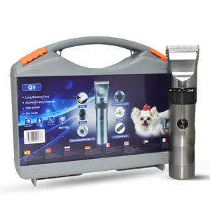 Nieuwe Ontwerp Hoge Kwaliteit Aluminium Legering Oplaadbare Pet Grooming Clipper Lithium Batterij Huisdier Tondeuse