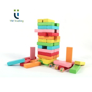 Mini <span class=keywords><strong>torre</strong></span> di Tumbling Set di giochi in legno di colore gigante travi per <span class=keywords><strong>la</strong></span> costruzione del cortile giocattolo in stile accatastamento Tower - Product Image 2