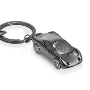 Llavero de <span class=keywords><strong>Metal</strong></span> Negro con Modelo 3D de Auto, Regalo Promocional con Diseño Gratuito en Forma de Auto - Product Image 1