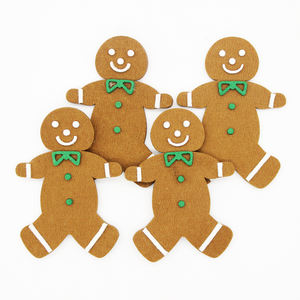 Feliz fiesta de Navidad de decoración de pan de jengibre hombre tela de fieltro Decoración - Product Image 6