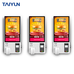 Montaje <span class=keywords><strong>en</strong></span> pared, 24 pulgadas auto-servicio de pedido de quiosco de pago máquina para restaurante de comida rápida - Product Image 1