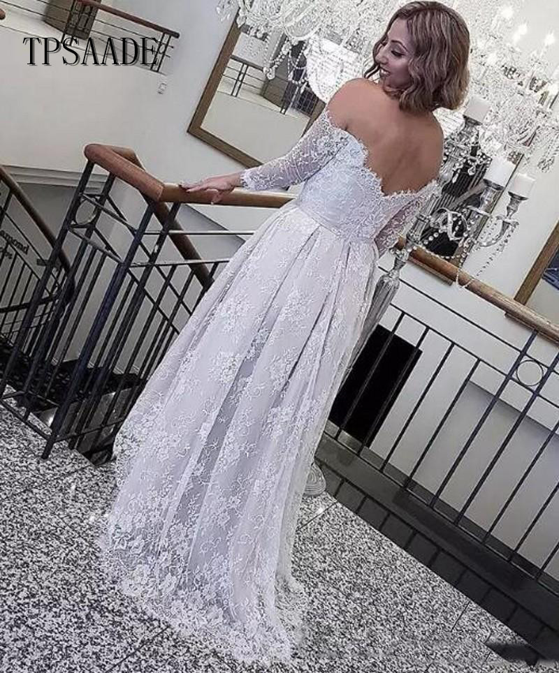 tea length off the shoulder mother of the bride dress Dark Navy Off-Shoulder A-Line Tea-Length Mother of Bride Dress